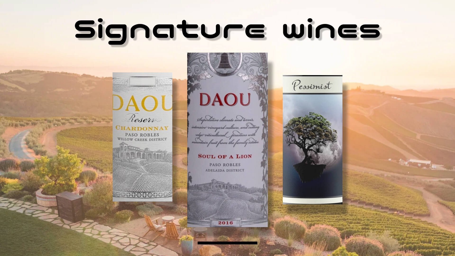 Signature wines